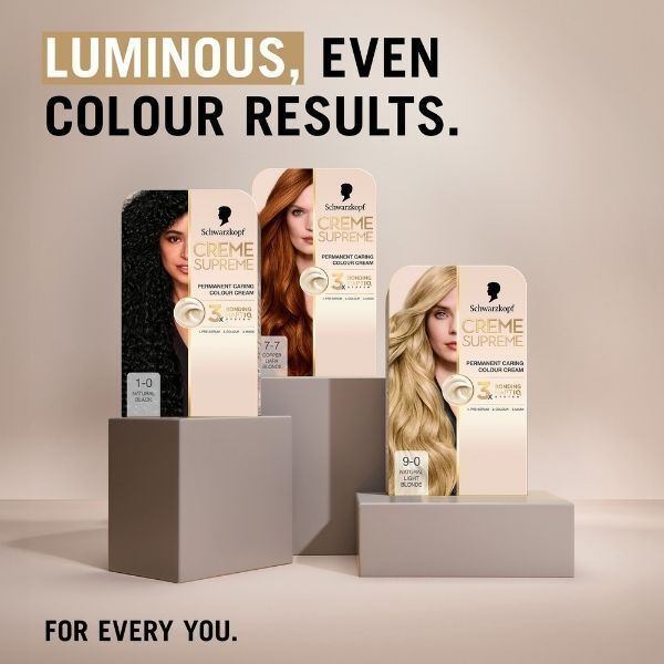 Schwarzkopf Creme Supreme 1-0 Natural Black Hair Dye