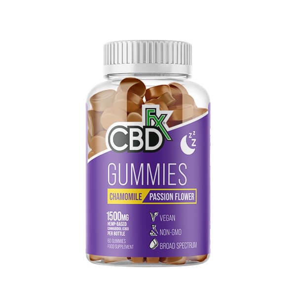 CBDfx  Chamomile & Passionflower Gummies X60 1500Mg