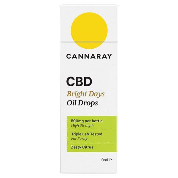 Cannaray Cbd Bright Days Oil Drops 500Mg 10Ml