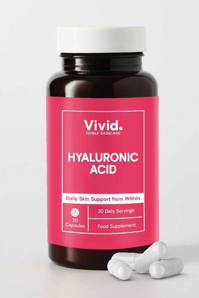 Vivid Hylacid Edible Skincare Drops - 30 Capsules