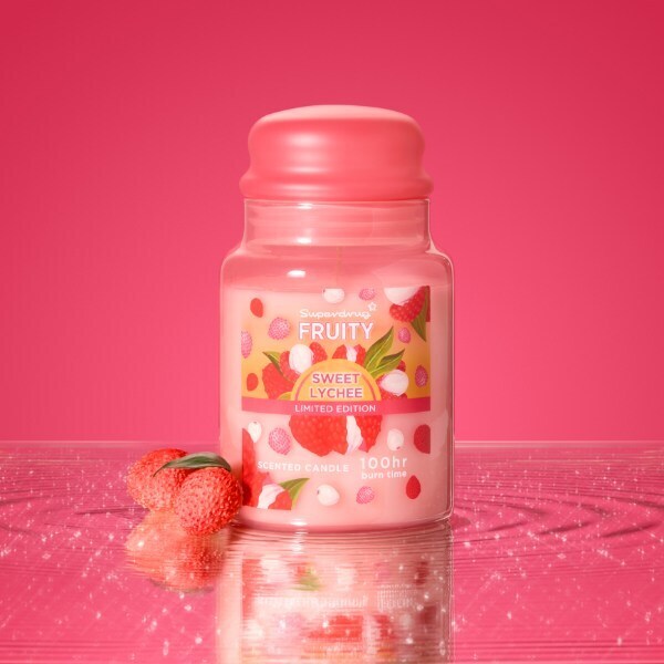 Superdrug Fruity Lychee 620G Candle