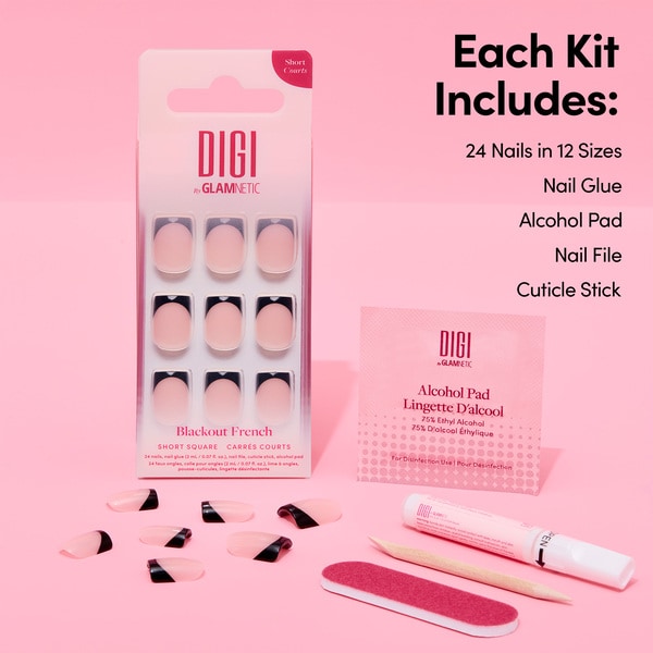 Digi Nails Blackout French