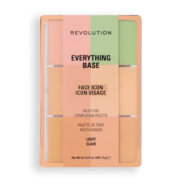 Revolution Everything Base Face Icon Complexion Palette Light