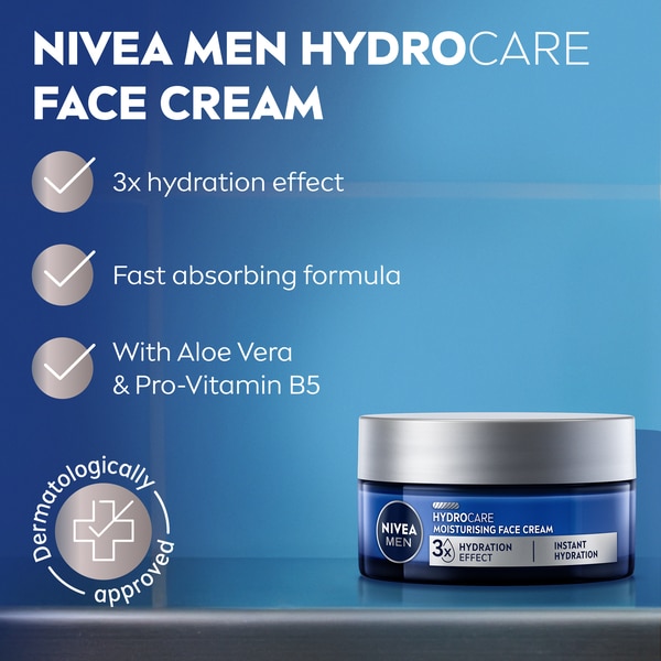 Nivea Men Hydrocare Moisturiser Jar 50Ml