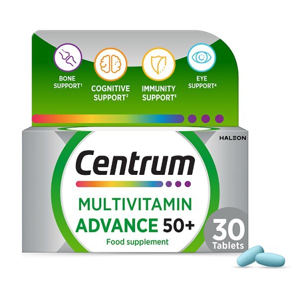 Centrum Advance 50+ Multivitamins & Minerals, 30 Tablets