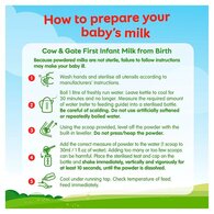 Cow & Gate 1 First Baby Milk Formula Powder from Birth 800g