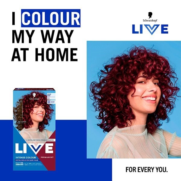 Schwarzkopf LIVE L75 Deep Red Permanent Hair Dye