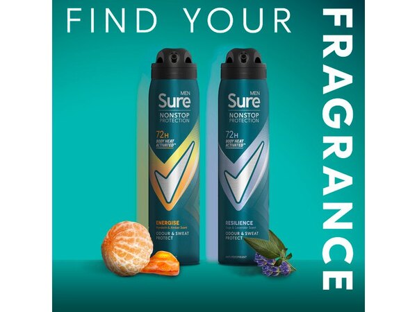 Sure Men Nonstop Protection Resilience Anti-Perspirant Aerosol 250 ml