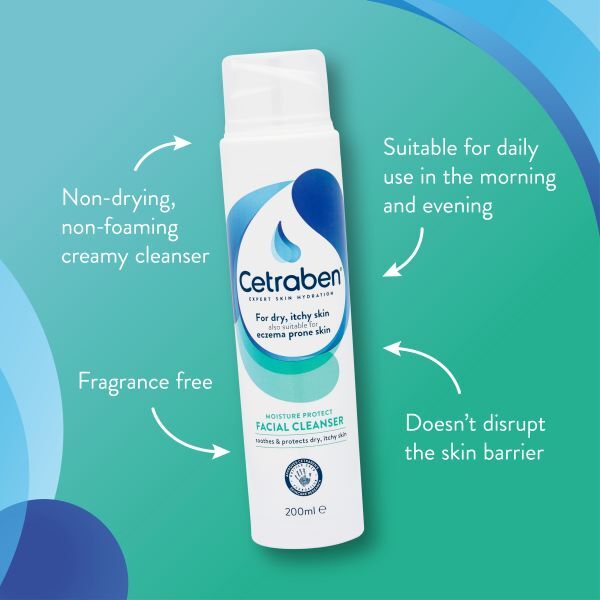 DNR Cetraben Moisture Protect Facial Cleanser 200Ml