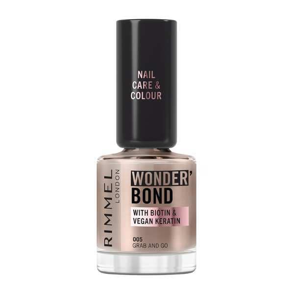 Rimmel Wonder'Bond Care + Colour Nail Polish 005 Grab And Go