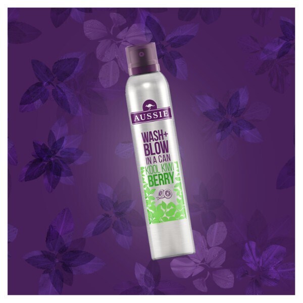 Aussie Wash + Blow Kool Kiwi Berry Dry Shampoo 180ml