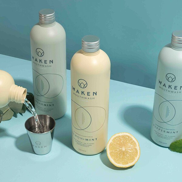 Waken Vegan Mouthwash Strawberry & Mint 500Ml