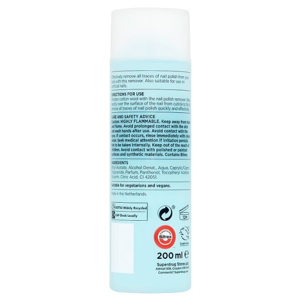 Superdrug Nail Polish Remover Acetone Free 200ml&nbsp;&nbsp;