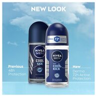 NIVEA MEN Anti-Perspirant Deodorant Roll-On, Cool Kick, 50ml
