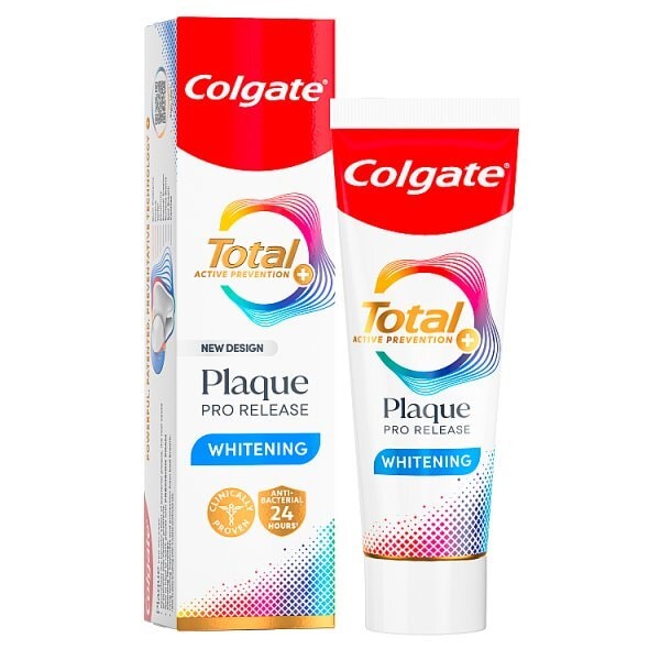 Colgate Total Plaque Pro-Release Whitening Toothpaste 75ml
