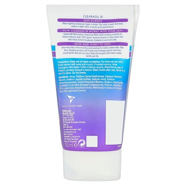 Clearasil 5 in 1 Multi-Action Acne Face Wash 150ml