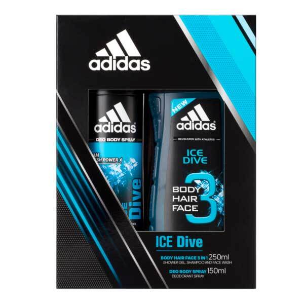Adidas Ice Dive Duo Body Spray & Shower Gel
