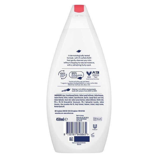Dove Juicy Hydrate Body Wash 450Ml
