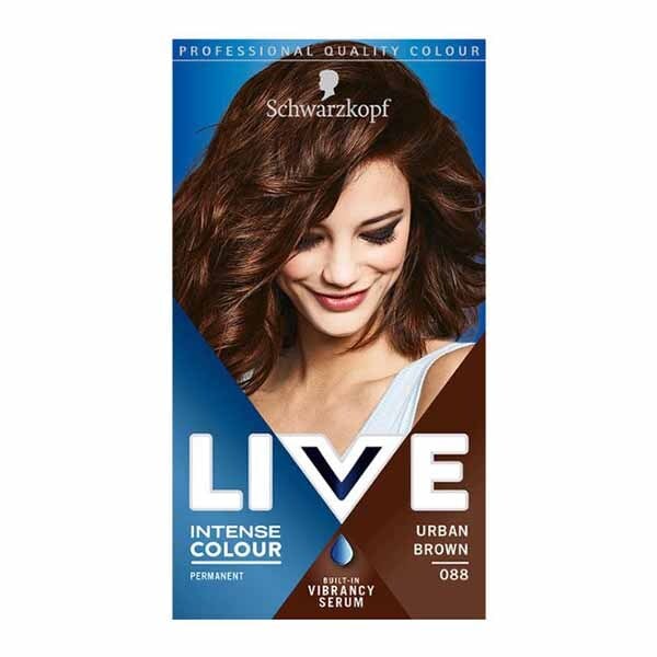 LIVE Intense Colour Permanent Brown Hair Dye Urban Brown