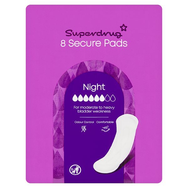 Superdrug Night Incontinence Pad x8