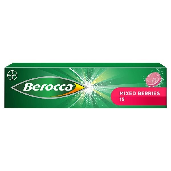 Berocca Mixed Berries 15 Sugar Free Effervescent Tablets