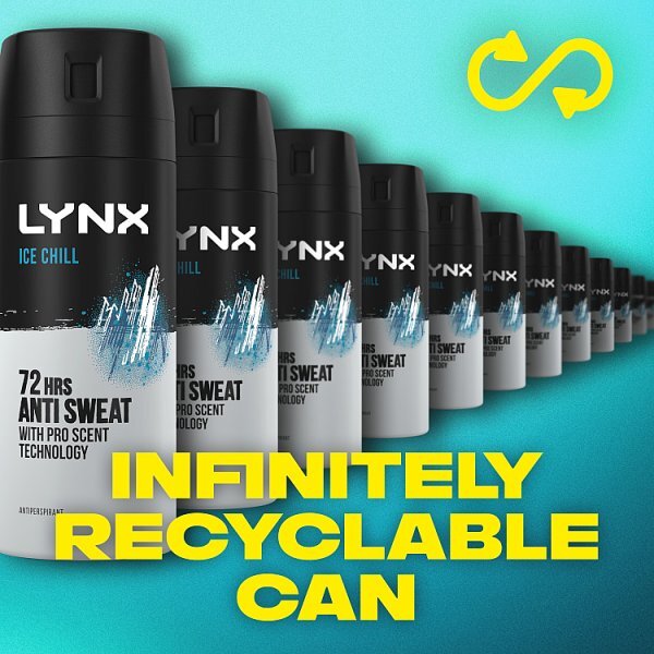 Lynx Anti-Perspirant Deodorant Spray Aerosol Ice Chill 150ml