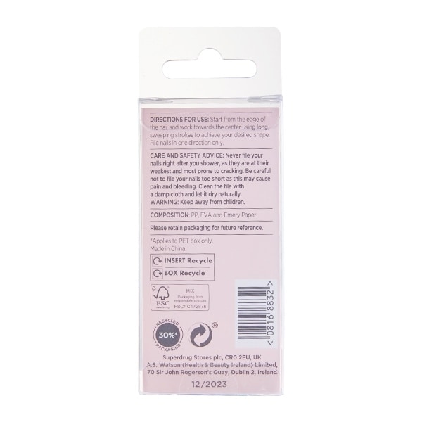 Studio London Mini Nail Files x3