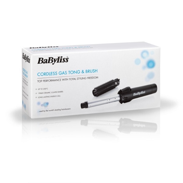 BaByliss Cordless Curling Gas Tong and Brush