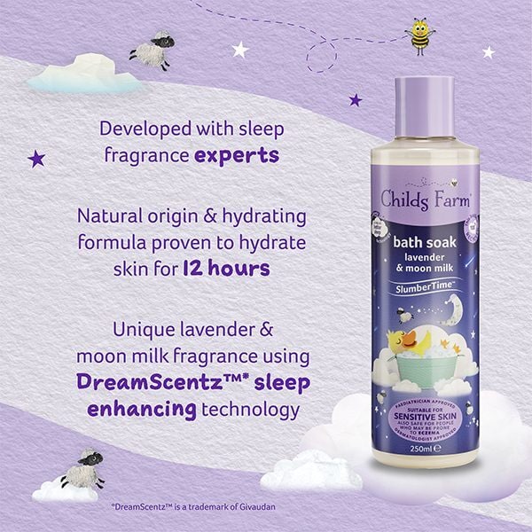 Childs Farm Slumbertime Bath Soak Lavender & Moon Milk 250Ml