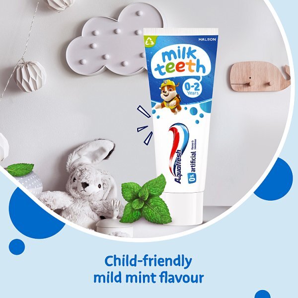Aquafresh Baby Toothpaste, Milk Teeth 0-2 Years, 50ml