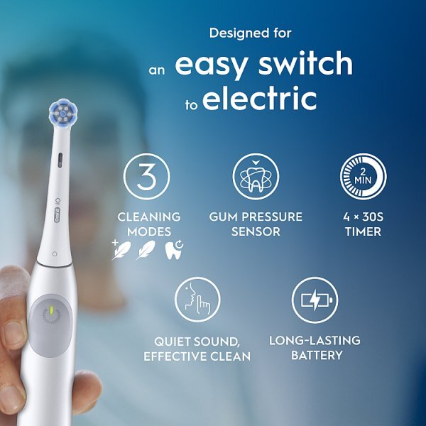 Oral-B iO2 Simple White Electric Toothbrush + Travel Case