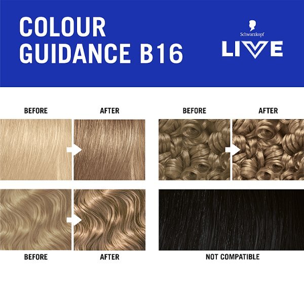 Schwarzkopf LIVE B16 Honey Blonde  Permanent Hair Dye