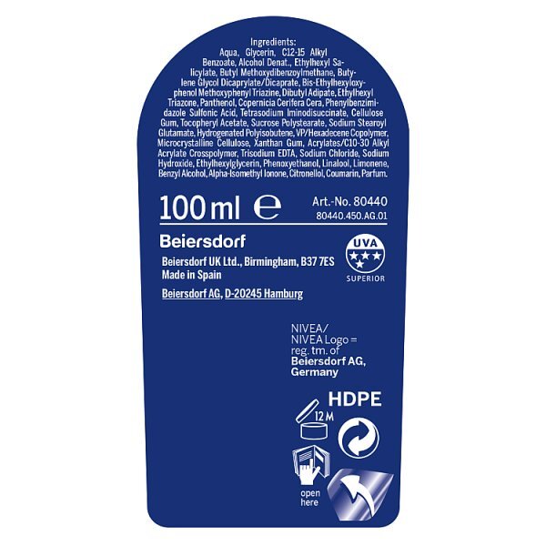 NIVEA SUN Suncream Lotion SPF 30 Protect & Moisture 100ml