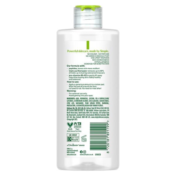 Simple Kind To Skin Micellar Water 200Ml