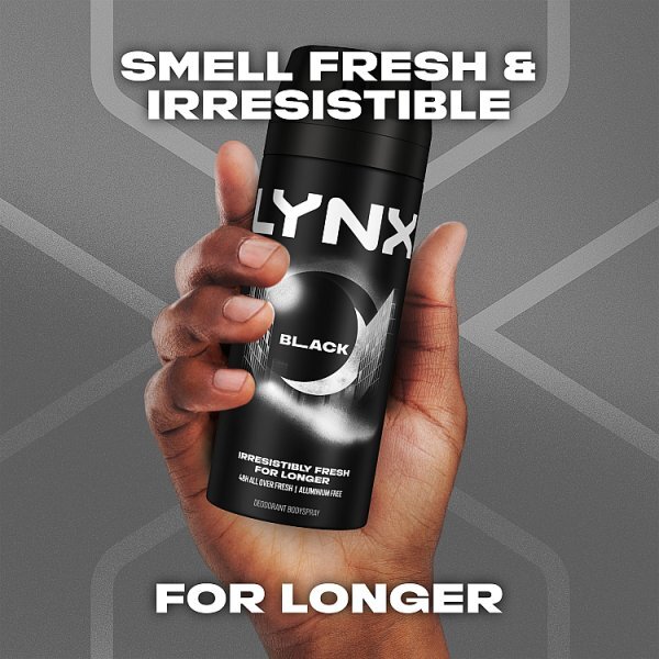Lynx Black Aerosol Body Spray 150 ml