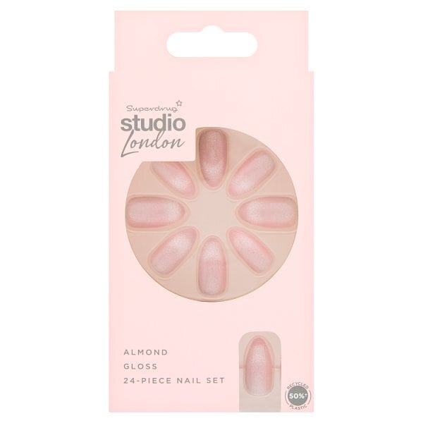 Studio London Cateye Glitter Nude Nails