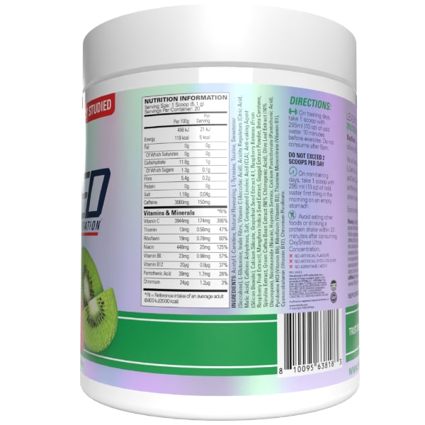 Oxyshred Kiwi Strawberry 20 Serve