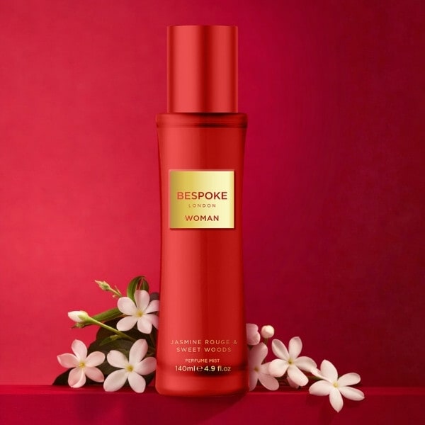 Bespoke Woman Jasmine Rouge & Sweet Woods Perfume Mist 140Ml