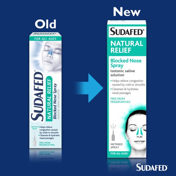 Sudafed Natural Relief Blocked Nose Spray 15Ml