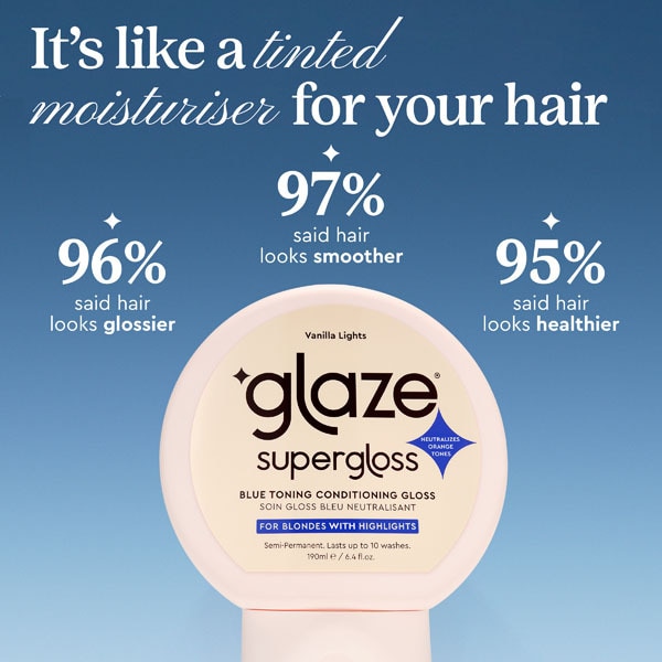 Glaze Supergloss Toning Conditioning Gloss Vanilla Lights 190ml