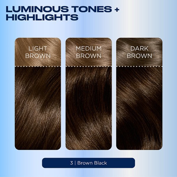 Clairol Nice'N Easy Crème Permanent Hair Dye 3 Brown Black