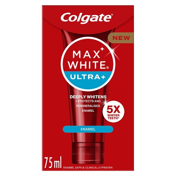Colgate Max White Ultra+ Enamel Whitening Toothpaste 75ml