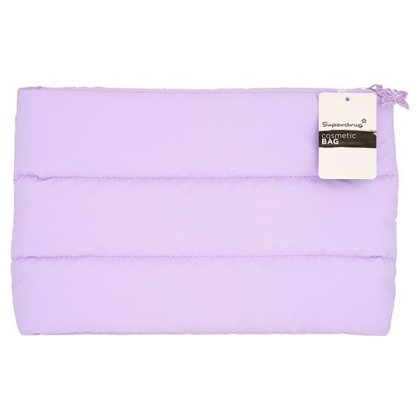 Superdrug Y2K Lilac Cosmetic Pouch