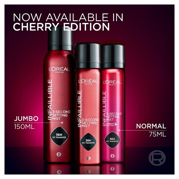 L'Oréal Paris Infallible 3-Second Makeup Setting Spray Mist Cherry 75ml