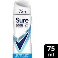 Sure Compressed Anti-Perspirant Aerosol Cotton Dry 75ml