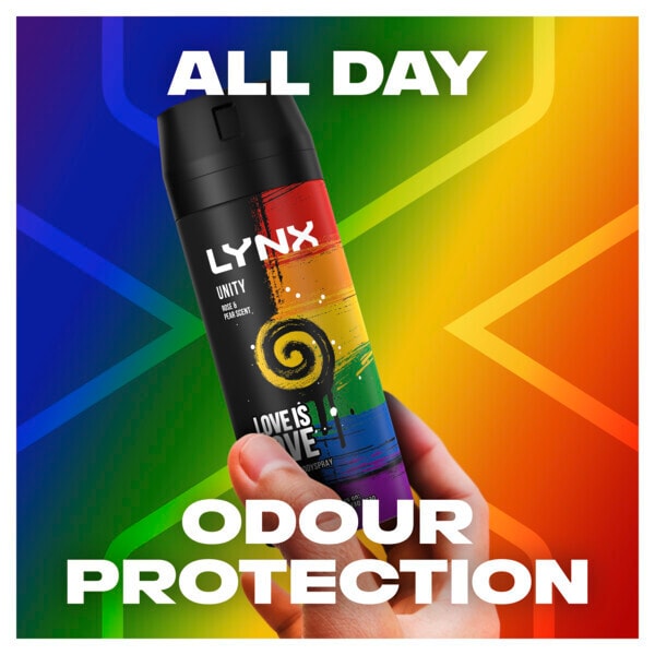 Lynx Deodorant Bodyspray Aerosol Unity Pride 150ml