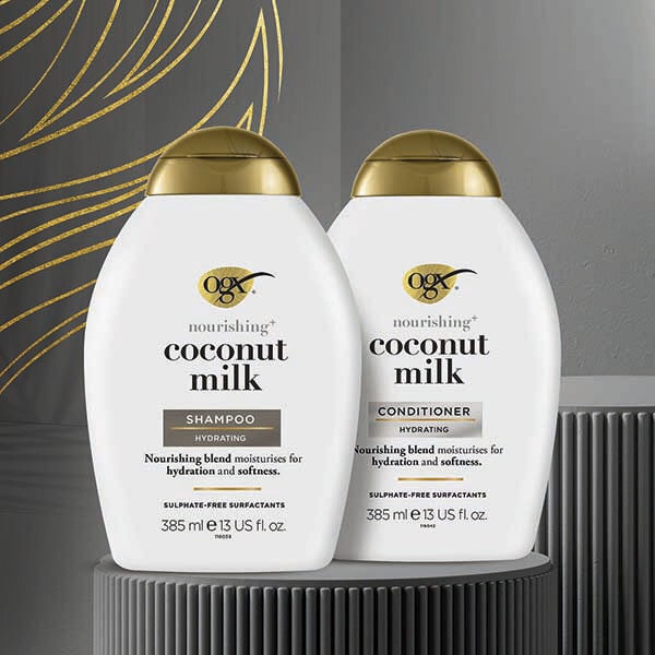 OGX Nourishing+ Coconut Milk pH Balanced Shampoo 385ml