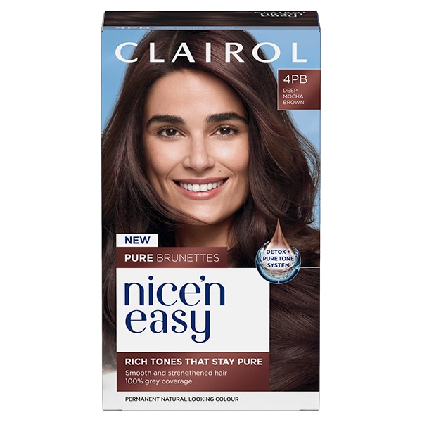 Clairol Nice'n Easy Pure Brunettes 4Pb Deep Mocha Brown