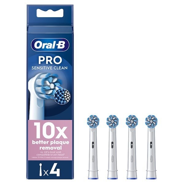 Oral-B Pro Sensitive Clean Toothbrush Heads 4 Counts