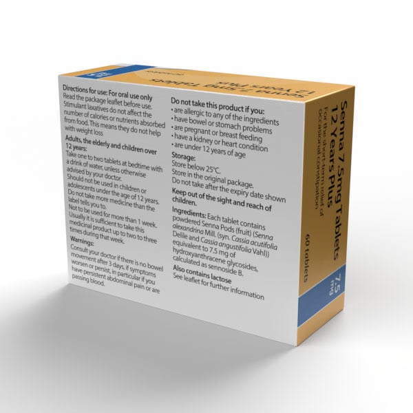Accord Senna Tablets 7.5Mg 60 Pack